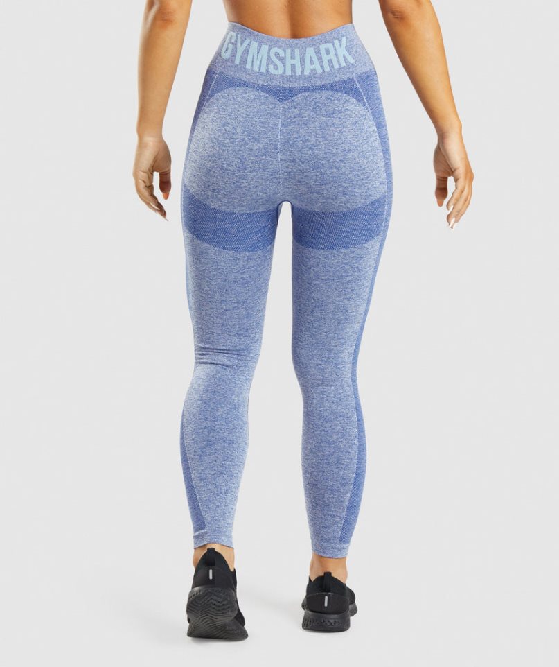 Women's Gymshark Flex High Waisted Leggings Blue | CA 05N618